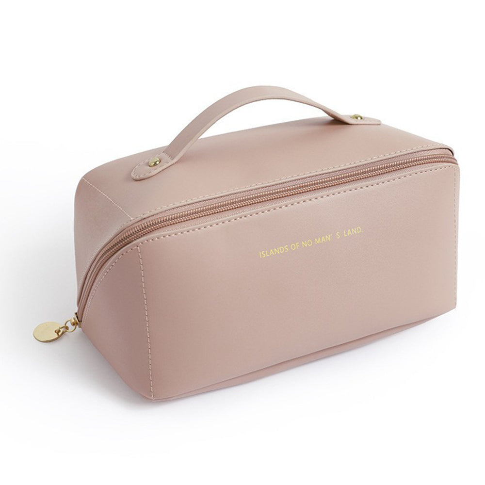 HK8293 Large Capacity Cosmetic Storage Pouch Portable PU Leather Makeup Organization Bag Travel Toiletry Organizer Bag HK8293 Large Capacity Cosmetic Storage Pouch Portable PU Leather Makeup Organization Bag Travel Toiletry Organizer Bag